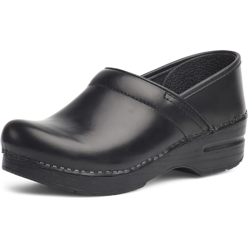 Dansko Professional Black Slip-On Clogs for Women sz 6 (36) - Rocker Sole and Ar